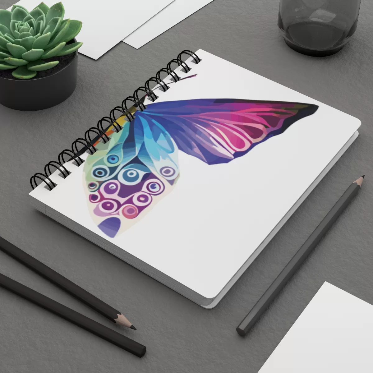 Butterfly watercolors - Spiral Bound Journal - Image 8